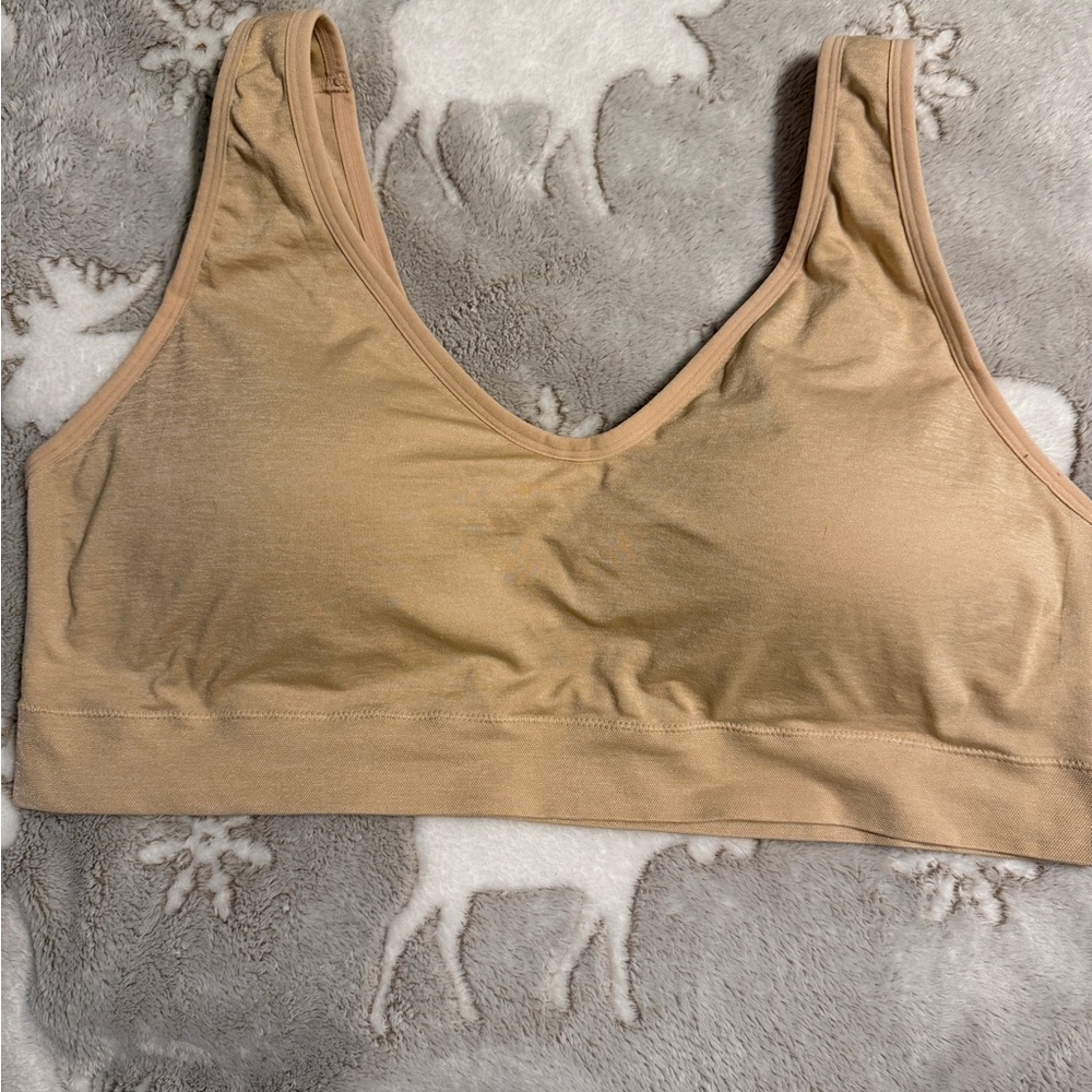 SOLD eb Jockey Tan Sports Bra